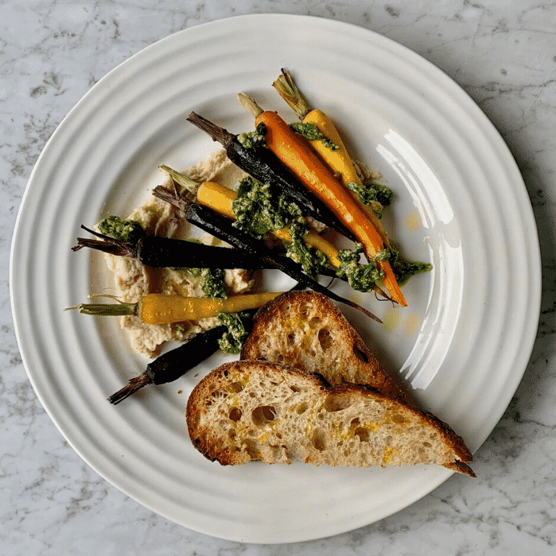 roasted carrot & white bean dip with walnut pesto The Gut Stuff