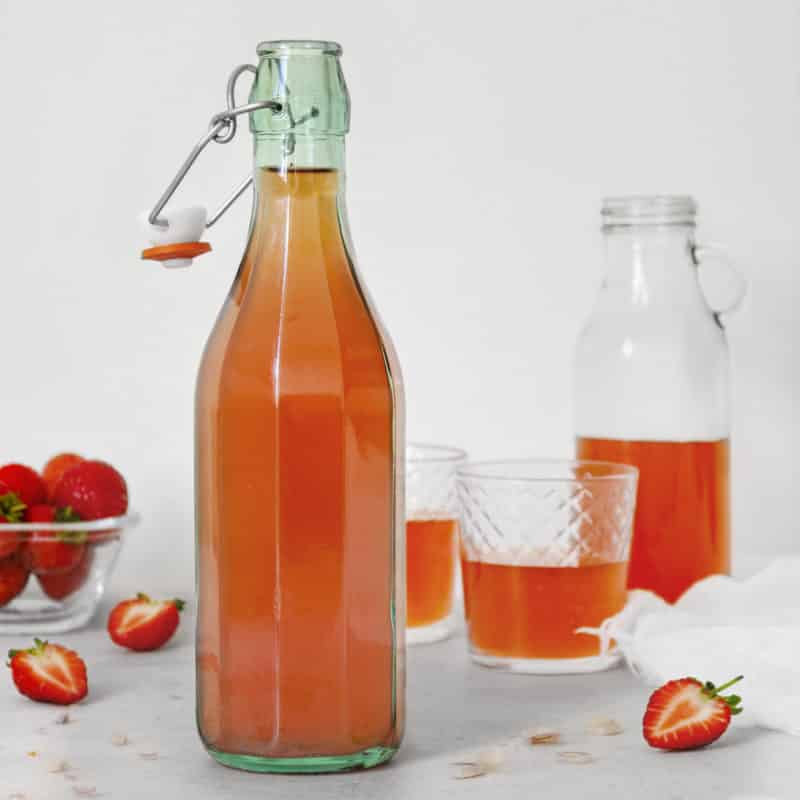 Strawberry Lemongrass Kefir Water
